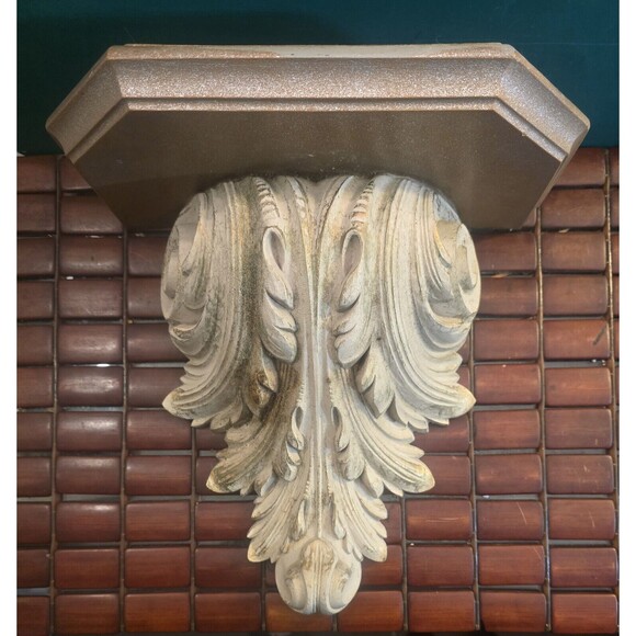 Vintage Home Interiors Ornate Rococo Wall Shelf Resin 12"x12"x6.25" #518 - Picture 2 of 7